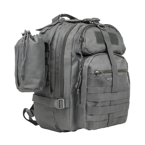 Small Backpack-Bottle Holder - Urban Gray