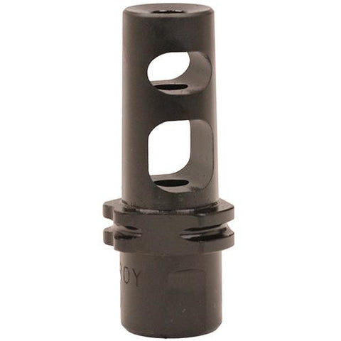 Dual Chamber Muzzle Brake - with Supressor Mount 7.62mm Black