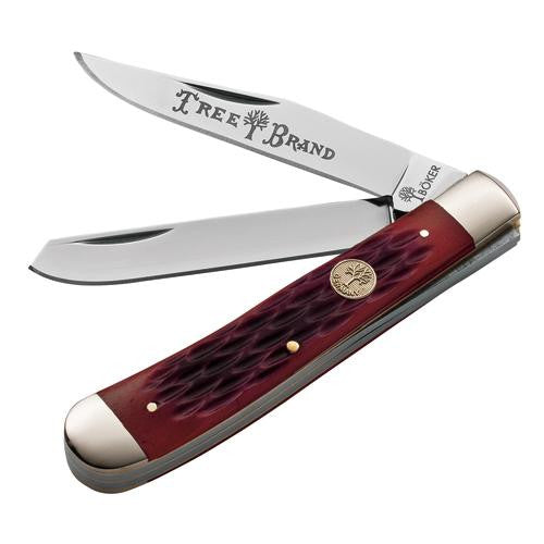 Traditional Series - Trapper with Jigged Red Bone Handle