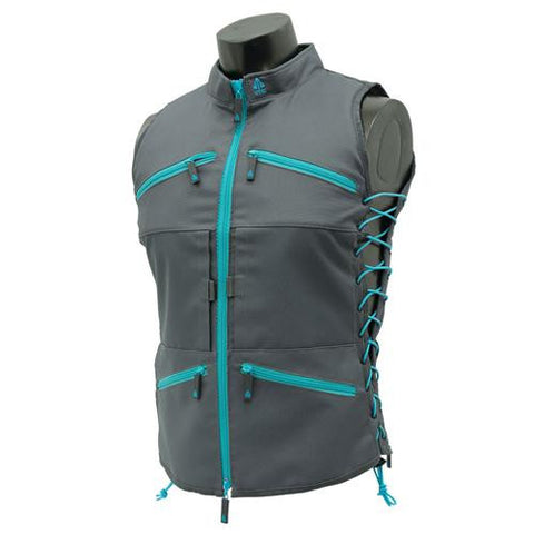 True Huntress Female Vest, Gray-Blue