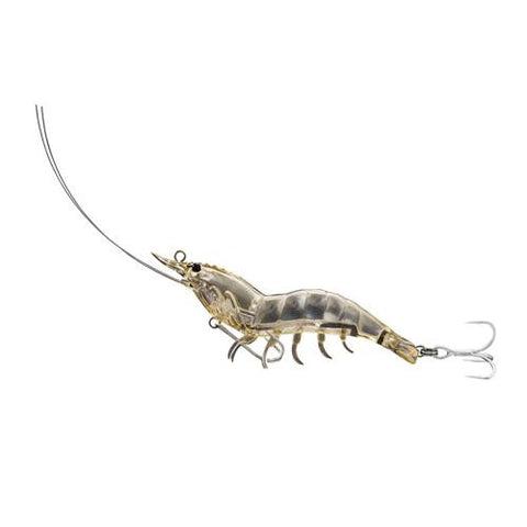 Shrimp Hybrid Bait - Saltwater, 3 1-2", #8-#6 Hooks, Variable Depth, White Shrimp