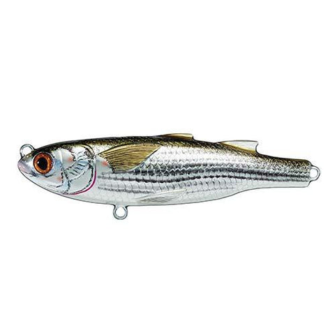 Mullet Twitchbait - Saltwater, 3 1-2", #4 Hook, 0"-6" Depth, Silver-Brown