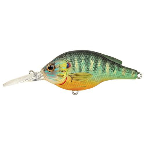 Pumpkinseed Flat Side Roundbill - Freshwater, 2 3-4", : #4 Hook, 5'-6' Depth, Natural-Matte