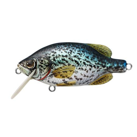 Crappie Crankbait - Freshwater, 2 1-4", #6 Hook, 3'-4' Depth, Metallic Gloss