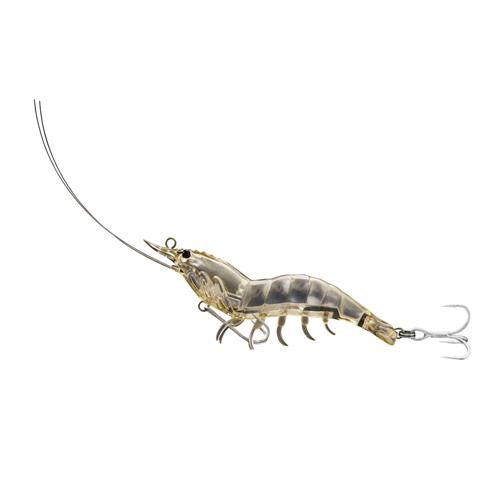 Shrimp Hybrid Bait - Saltwater, 4", #4-#2 Hooks, Variable Depth, White Shrimp