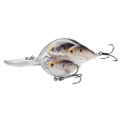 Threadfin Shad Baitball Crankbait - Freshwater, 2 1-2", #6 Hook, 6'-8' Depth, Pearl-Bronze