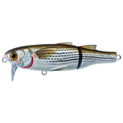 Mullet Wakebait - Saltwater, 3 1-2", #4 Hook, 0'-1' Depth, Natural-Matte