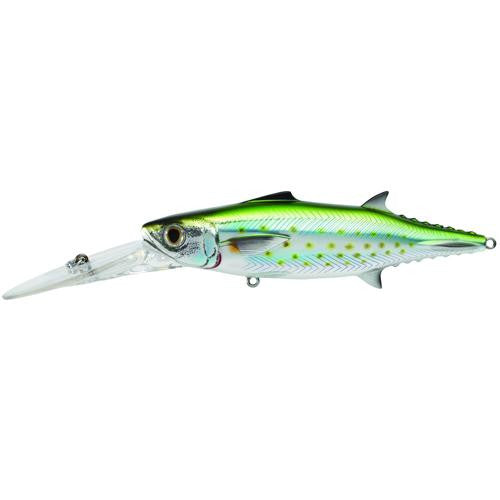 Spanish Mackerel Trolling Bait - Saltwater, 4 3-4", #1-0 Hook, 0'-15+' Depth, Silver-Green