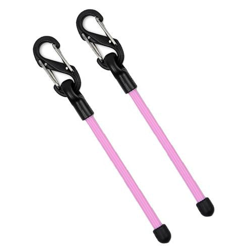 Gear Tie Clippable Twist Tie 3" - Neon Pink, 2 Pack