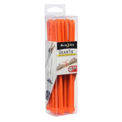 Gear Tie ProPack 12" - Bright Orange (Per 12)