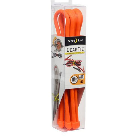 Gear Tie ProPack 18" - Bright Orange (Per 6)