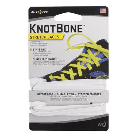 KnotBone Stretch Laces - White