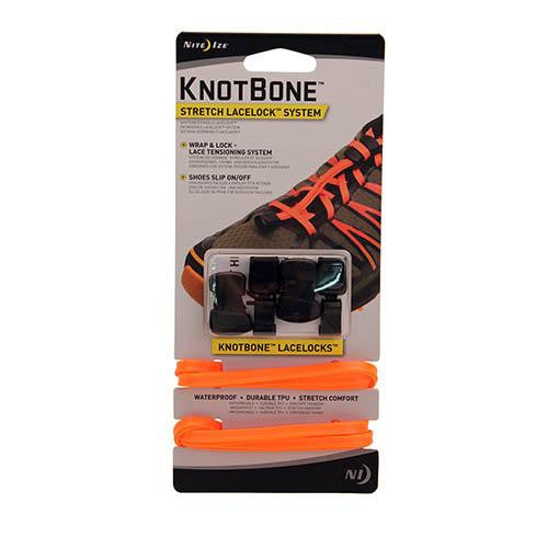 KnotBone Stretch LaceLock System - Bright Orange