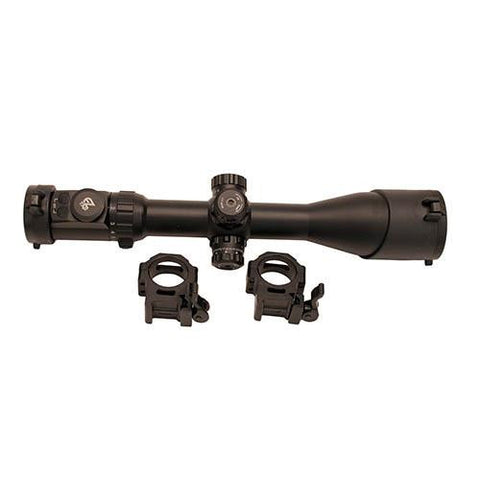 2-16X44 30mm Multi-Range Scope, QD Rings