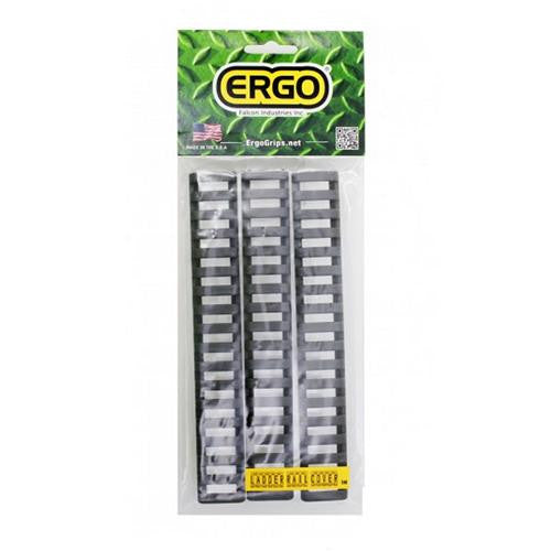 18 Slot Ladder Low Pro Rail Covers, 3-Pack - Gray