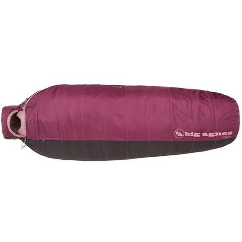 Women's Lulu 15 Rectangular Sleeping Bag - Insotect Hot Stream, Rose-Coffee, Petite, Right Hand Zipper