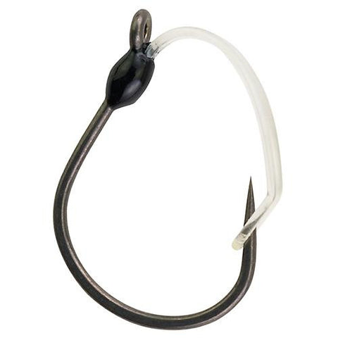 Fusion19 Hooks Weedless Wide Gap - Size 3-0, Smoke Satin, Per 4