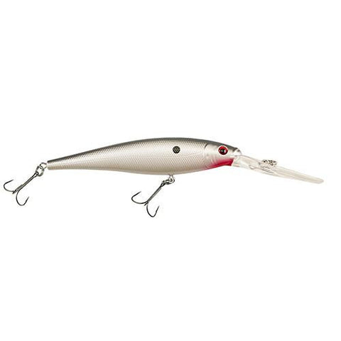 Flicker Minnow Hard Bait - 1 7-8" Length, 2 Hooks, Pearl White, Per 1