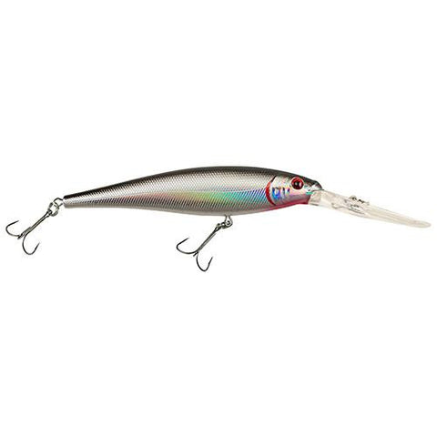 Flicker Minnow Hard Bait - 4 1-2" Length, 2 Hooks, Black-Silver, Per 1