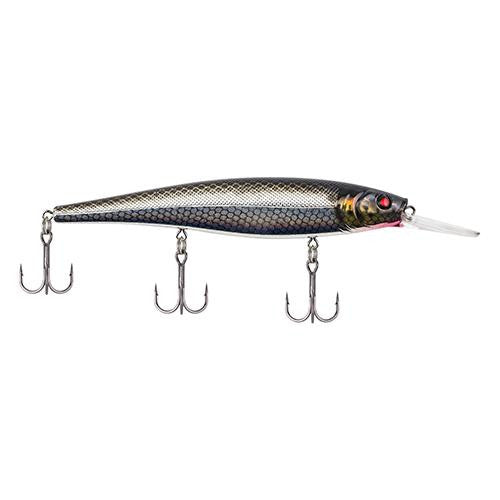 Cutter 110+ Hard Bait - 4 3-8" Length, 4'-8' Swimming Depth, 3 Hooks, Black Silver, Per 1