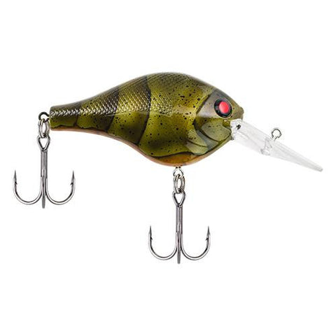 Digger Hard Bait - 2" Length, 5'-8' Swimming Depth, 2 Hooks, Moss Craw, Per 1