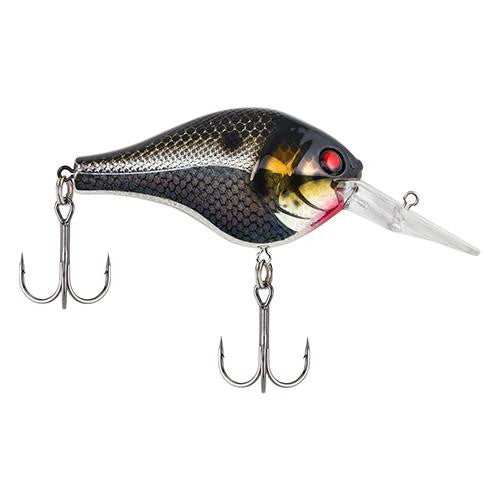 Digger Hard Bait - 2 1-2" Length, 7'-9' Swimming Depth, 2 Hooks, Black Silver, Per 1