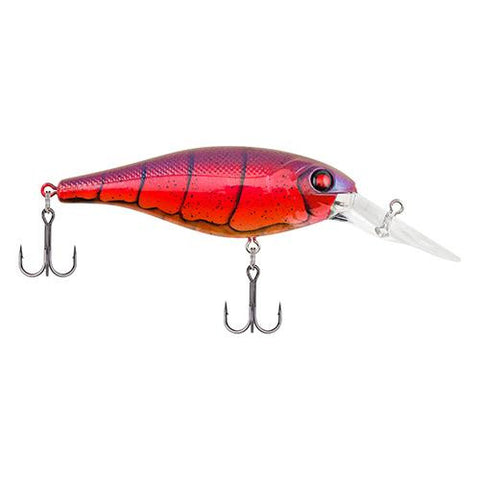 Bad Shad Hard Bait - 2" Length, 5-7' Swimming Depth, 2 Hooks, Special Red Craw, Per 1