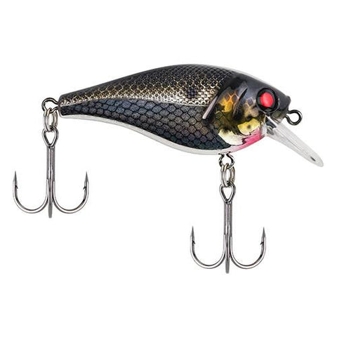 Pitbull Hard Bait - 2 3-8" Length, 3'-6' Swimming Depth, 2 Hooks, Black Silver, Per 1