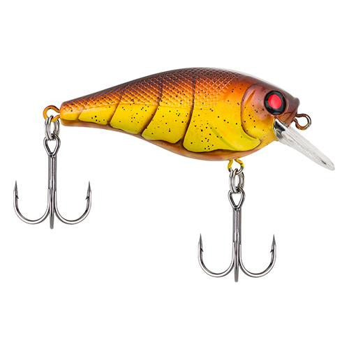 Pitbull Hard Bait - 2 3-8" Length, 3'-6' Swimming Depth, 2 Hooks, Spring Craw, Per 1