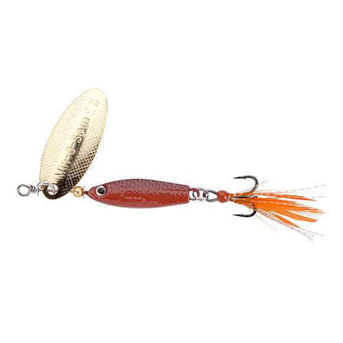 Min-O-Spin Hard Bait - 1 1-4" Length, Size 8 Hook, 1 Hook, Brown Grasshopper, Per 1