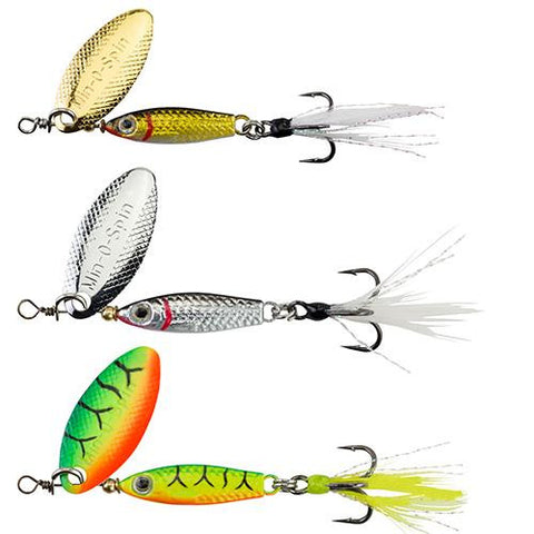 Min-O-Spin Hard Bait - 3-4" Length, Size 1 Hook, 3 Hook, Various Colors, Per 3