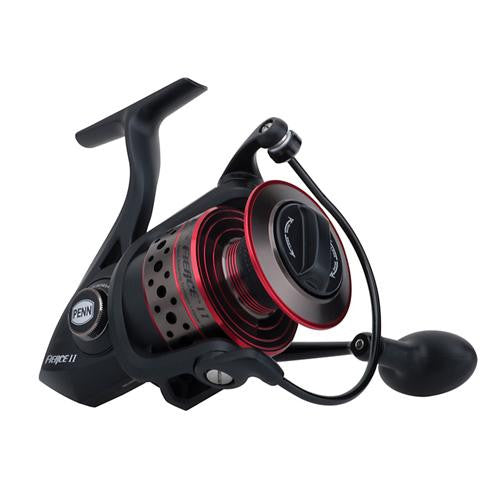 Fierce II Spinning Reel - 5000, 5.6:1 Gear Ratio, 5 Bearings, 20 lb Max Drag, Ambidextrous, Clam Package