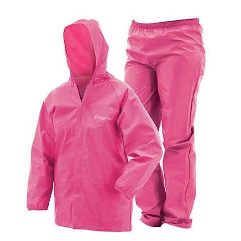 Youth Ultra-Lite Rain Suit - Pink, Small