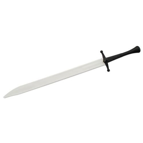 Synthetic Langes Messer Sparring Sword - White Blade with Black Hilt