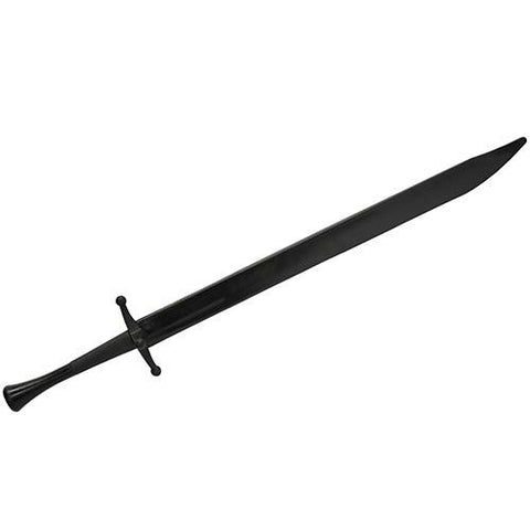 Synthetic Langes Messer Sparring Sword - Black Blade with Black Hilt