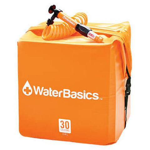 WaterBasics Water Storage Kit - 30 Gallon with Filter