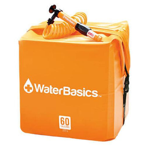 WaterBasics Water Storage Kit - 60 Gallon with Filter