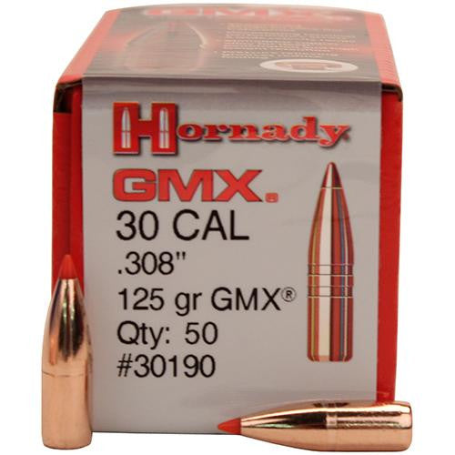 30 Caliber Bullets - .308", 125 Grains, GMX, Per 50