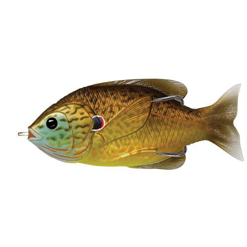 Sunfish Hollow Body - Freshwater, 3 1-2", #4-0 Hook. Topwater Depth, CopperPumpkinseed