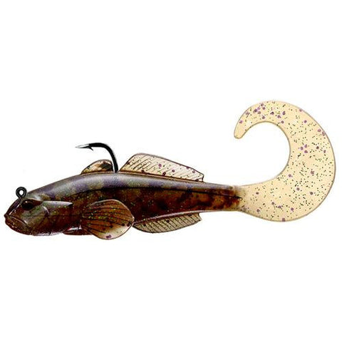 Goby Single Tail - Freshwater, 3 5-8", #2-0 Hook, Variable Depth, Brown-Pumpkin