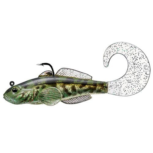 Goby Single Tail - Freshwater, 3 1-4", #1-0 Hook, Variable Depth, Green