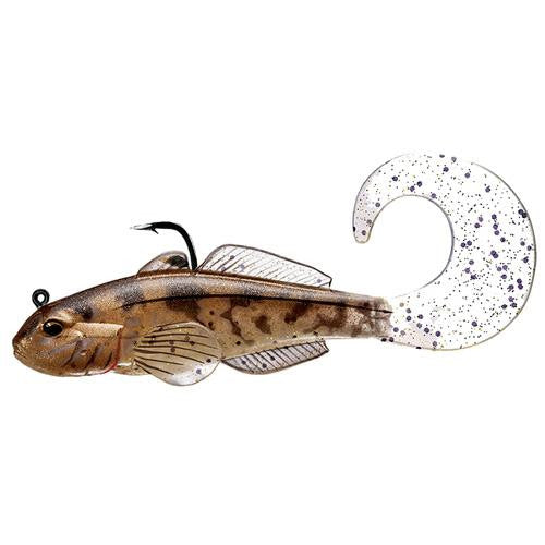 Goby Single Tail - Freshwater, 3 5-8", #2-0 Hook, Variable Depth, Natural-Bronze