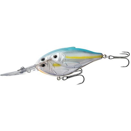 Threadfin Shad Crankbait - Freshwater, 2 3-4", #4 Hook, 12' Depth, Metallic Pearl-Blue Shad