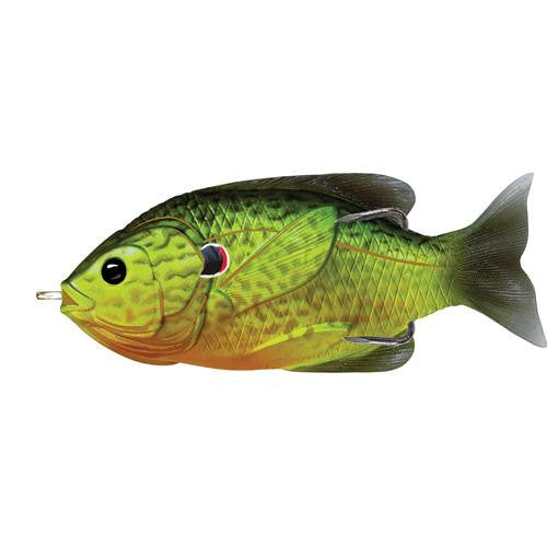 Sunfish Hollow Body - Freshwater, 3", #3-0 Hook. Topwater Depth, Florescent Pumpkinseed