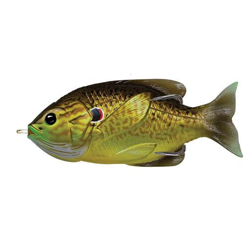 Sunfish Hollow Body - Freshwater, 3", #3-0 Hook. Topwater Depth, Bronze Pumpkinseed