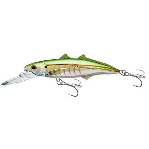 Cigar Minow Jerkbait - Saltwater, 6", #2-0 Hook, 15'-20' Depth, Pearl-Green