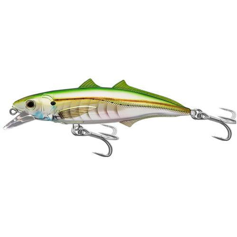 Cigar Minow Jerkbait - Saltwater, 4 1-2", #1-0 Hook, 2'-4' Depth, Pearl-Green