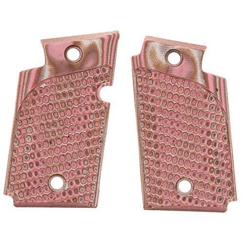 Sig P938 Ambidextrous Extreme Series Grip - Piranha G-Mascus G10, Pink Lava