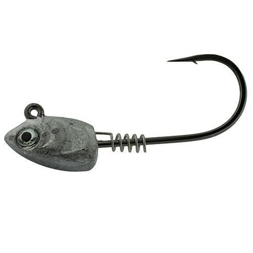 Superline Swim Bait Head Hook - Size 4-0. 1-8 oz, Clear, Per 3