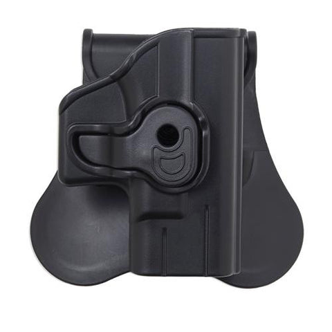 Polymer Holster with Paddle-Belt Loop - Glock 17,22, and 31 (Gen 1,2,3,4), Black